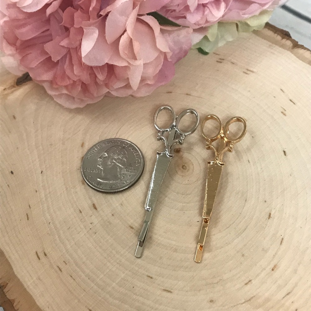 2 Pcs Decorative Scissor Hair Pins - Picture 11 of 13